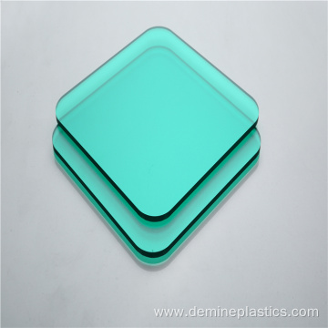 Green transparent 5mm solid panel polycarbonate